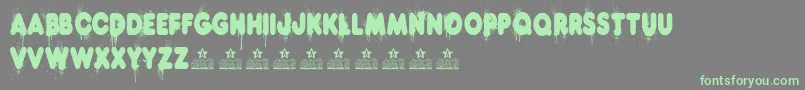 HotDogPersonalUse Font – Green Fonts on Gray Background