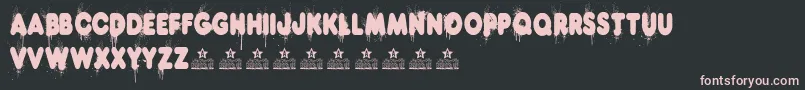 HotDogPersonalUse Font – Pink Fonts on Black Background