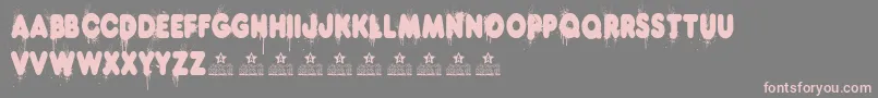 HotDogPersonalUse Font – Pink Fonts on Gray Background