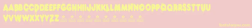 HotDogPersonalUse Font – Yellow Fonts on Pink Background