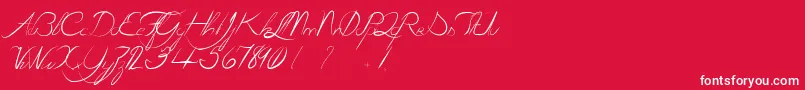 LaGrenouilleVerteQuiDevientTouteRouge Font – White Fonts on Red Background