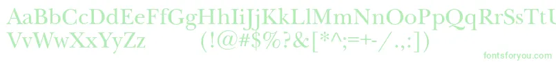 Newbaskervilleexpodc Font – Green Fonts on White Background