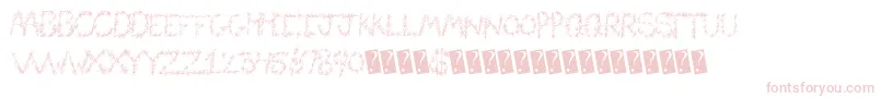 Flowerheader Font – Pink Fonts on White Background