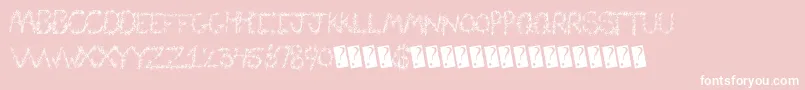 Flowerheader Font – White Fonts on Pink Background