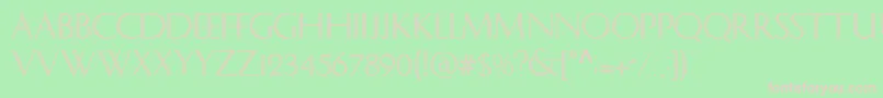 Delphianc Font – Pink Fonts on Green Background