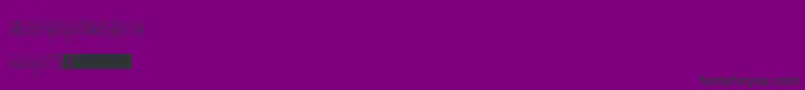 Fonte TsGaunt – fontes pretas em um fundo violeta
