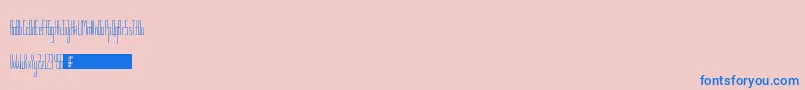 fuente TsGaunt – Fuentes Azules Sobre Fondo Rosa