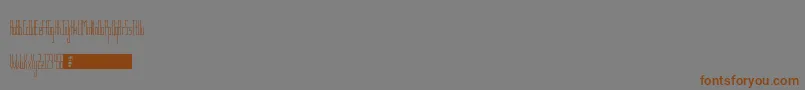 Więcej informacji o czcionce TsGaunt Czcionka TsGaunt – brązowe czcionki na szarym tle