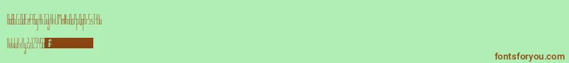 Weitere Informationen zur TsGaunt-Schriftart TsGaunt-Schriftart – Braune Schriften auf grünem Hintergrund