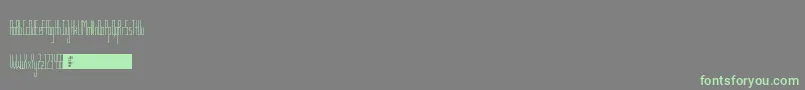 TsGaunt Font – Green Fonts on Gray Background