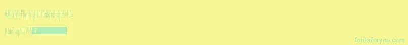 TsGaunt-Schriftart – Grüne Schriften auf gelbem Hintergrund