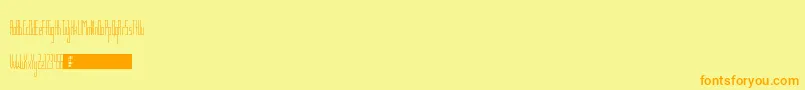 Więcej informacji o czcionce TsGaunt Czcionka TsGaunt – pomarańczowe czcionki na żółtym tle