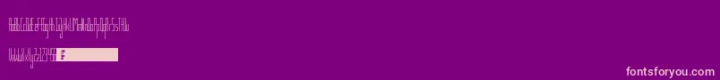 TsGaunt-Schriftart – Rosa Schriften auf violettem Hintergrund