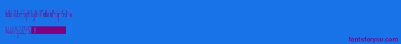 En savoir plus sur la police TsGaunt Police TsGaunt – polices violettes sur fond bleu