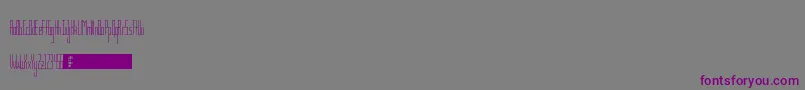 Fonte TsGaunt – fontes roxas em um fundo cinza
