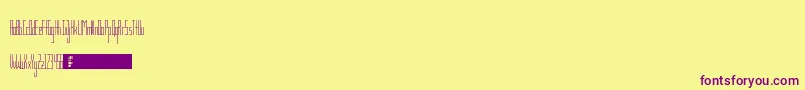 TsGaunt Font – Purple Fonts on Yellow Background