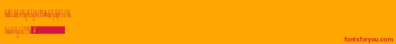 TsGaunt Font – Red Fonts on Orange Background