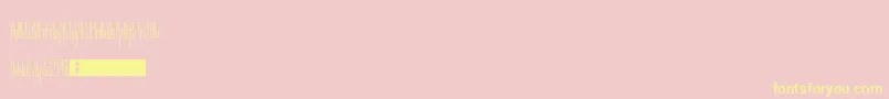 TsGaunt-Schriftart – Gelbe Schriften auf rosa Hintergrund