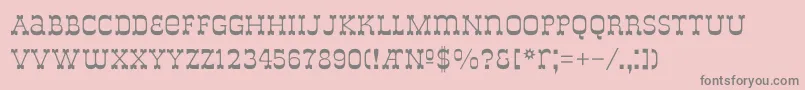 DeLouisvilleBold Font – Gray Fonts on Pink Background