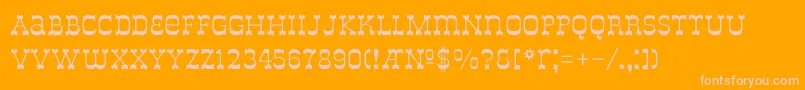 DeLouisvilleBold Font – Pink Fonts on Orange Background