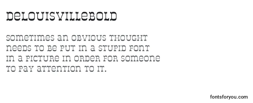 Review of the DeLouisvilleBold Font