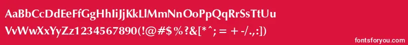 ExylecBold Font – White Fonts on Red Background