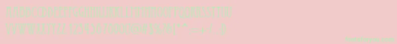 Essediai Font – Green Fonts on Pink Background