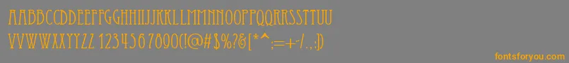 fuente Essediai – Fuentes Naranjas Sobre Fondo Gris