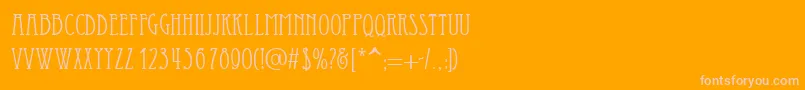 Essediai Font – Pink Fonts on Orange Background