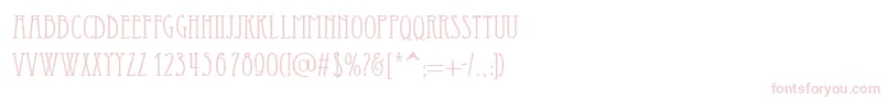 フォントEssediai – 白い背景にピンクのフォント