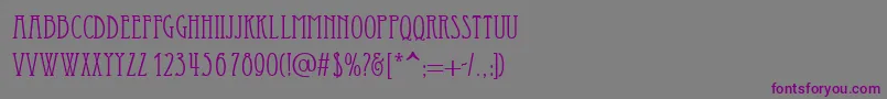 Essediai-Schriftart – Violette Schriften auf grauem Hintergrund