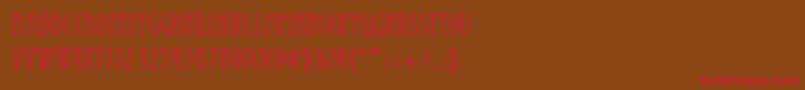 Essediai Font – Red Fonts on Brown Background