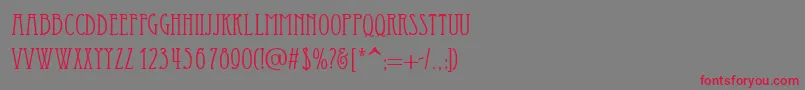 Essediai Font – Red Fonts on Gray Background