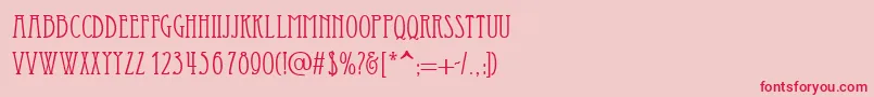 Essediai Font – Red Fonts on Pink Background