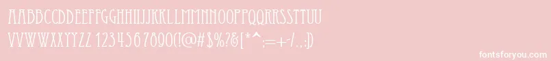 フォントEssediai – ピンクの背景に白い文字