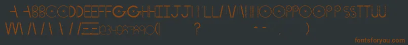 Шрифт Notcheight – коричневые шрифты на чёрном фоне