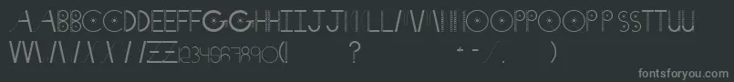Notcheight Font – Gray Fonts on Black Background