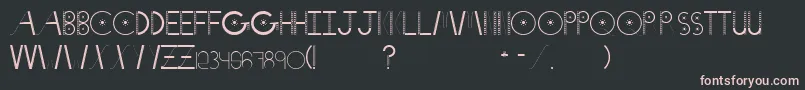 Шрифт Notcheight – розовые шрифты на чёрном фоне