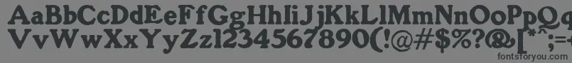 GorillaBlack Font – Black Fonts on Gray Background