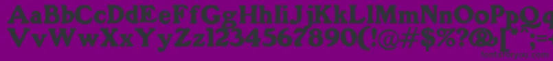 GorillaBlack Font – Black Fonts on Purple Background