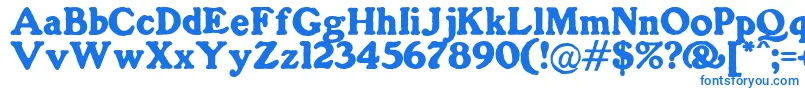 GorillaBlack Font – Blue Fonts on White Background