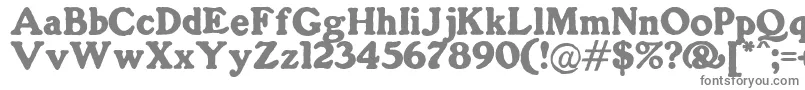 GorillaBlack Font – Gray Fonts on White Background