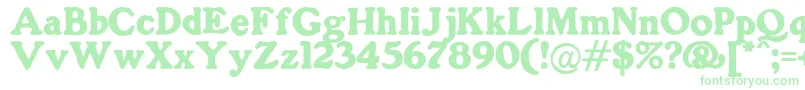 GorillaBlack Font – Green Fonts on White Background