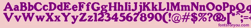 GorillaBlack Font – Purple Fonts on Pink Background