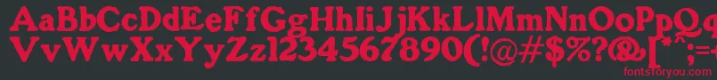 GorillaBlack Font – Red Fonts on Black Background