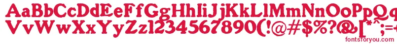 GorillaBlack Font – Red Fonts on White Background