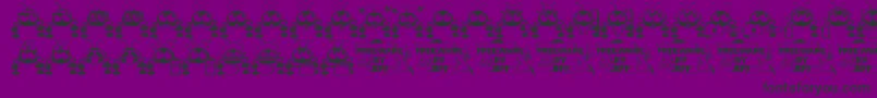 Dntbugme Font – Black Fonts on Purple Background