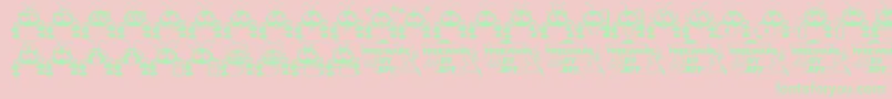 Dntbugme Font – Green Fonts on Pink Background