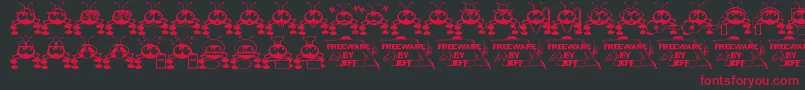Dntbugme Font – Red Fonts on Black Background