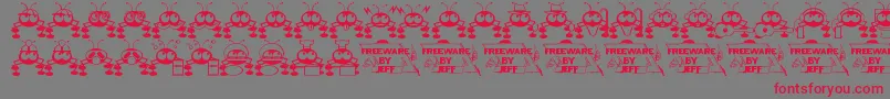fuente Dntbugme – Fuentes Rojas Sobre Fondo Gris
